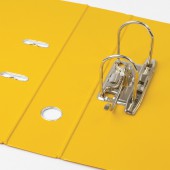 Папка-регистратор А4, 70мм Brauberg с двухсторонним покрытием из ПВХжелтая
