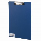 Доска-планшет Brauberg "Comfort" с верхним прижимом А4, 23*35см, картон/ПВХ, Россия, синяя