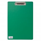 Доска-планшет Brauberg "Comfort" с верхним прижимом А4, 23*35см, картон/ПВХ, Россия, зеленая, 222663