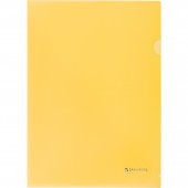 Папка-уголок жесткая Brauberg желтая 0,15мм, 223968 Папка-уголок жесткая Brauberg желтая 0,15мм, 223968