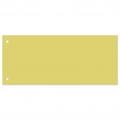 Разделители листов, картонные, Компл 100 штук "Полосы желтые" 240*105мм, Brauberg