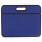 Папка-сумка пластик Brauberg А4+, 390*315*70 мм, на молнии, внешний карман, фактура бисер, син