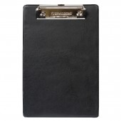 Доска-планшет Brauberg "Number one A5" с верхним прижимом, 15,8*23см, картон/ПВХ, черная