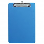 Доска-планшет Brauberg "Energy" с верхним прижимом А4, 22,6*31,5см, пластик, 2мм, синяя