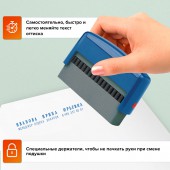 Штамп самонаб. 2-стр. оттиск 70*10мм синий/ без рамки Trodat 4916DB,корп. синий, Касса в Комп Штамп самонаб. 2-стр. оттиск 70*10мм синий/ без рамки Trodat 4916DB,корп. синий, Касса в Комп