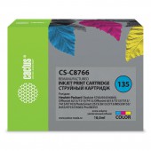 Картридж струйный HP (C8766HE) Deskjet 460/5743/PSC3183/ D5063 №135 цветной 15мл Cactus Совместимый