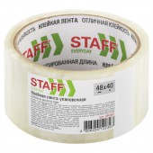 Скотч 48ммх40м упаковочный Staff эконом прозрачный, 40мкм, Скотч 48ммх40м упаковочный Staff эконом прозрачный, 40мкм,