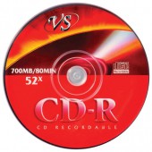 Диски CD-R VS 700Mb 52x 50шт Cake Box  (ш/к - 20106 )