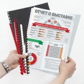 Пружины пласт. д/переплета Brauberg, комплект 100шт, 8 мм (для сшивания 21-40л), красные Пружины пласт. д/переплета Brauberg, комплект 100шт, 8 мм (для сшивания 21-40л), красные