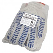 Перчатки х/б, комплект 5 пар, с ПВХ защитой от скольжения (волна), плотные