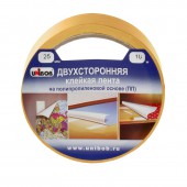 Клейкая лента двухсторонняя 25мм х 10м Unibob основа-полипропилен, упак. с европодвесом Клейкая лента двухсторонняя 25мм х 10м Unibob основа-полипропилен, упак. с европодвесом