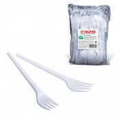 Одноразовые вилки Лайма Бюджет, Компл 100шт., пластиковые, 165мм Одноразовые вилки Лайма Бюджет, Компл 100шт., пластиковые, 165мм