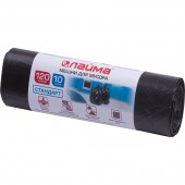 Пакеты для мусора 120л Лайма, Комп 10шт, рулон, ПНД, стандарт, 70*110см, 14мкм,чер Пакеты для мусора 120л Лайма, Комп 10шт, рулон, ПНД, стандарт, 70*110см, 14мкм,чер