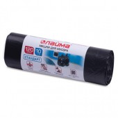 Пакеты для мусора 120л Лайма, Комп 10шт, рулон, ПНД, стандарт, 70*110см, 14мкм,чер Пакеты для мусора 120л Лайма, Комп 10шт, рулон, ПНД, стандарт, 70*110см, 14мкм,чер