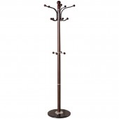 Вешалка-стойка Brabix CR-274, металл/мрамор, 1,8 м, на диске диам.38см, 5крючков+4доп, венге Вешалка-стойка Brabix CR-274, металл/мрамор, 1,8 м, на диске диам.38см, 5крючков+4доп, венге