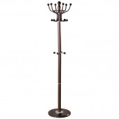Вешалка-стойка Brabix CR-282, металл/мрамор, 1,8 м, на диске диам.38см, 6крючков+4доп, коричн Вешалка-стойка Brabix CR-282, металл/мрамор, 1,8 м, на диске диам.38см, 6крючков+4доп, коричн