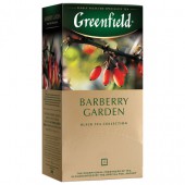 Чай черный Greenfield "Barberry Garden", со вкусом барбариса, 25 пакетиков в конвертах по 2г, 0710 Чай черный Greenfield "Barberry Garden", со вкусом барбариса, 25 пакетиков в конвертах по 2г, 0710