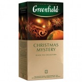 Чай черный Greenfield "Christmas Mystery" (Таинство Рождества), с корицей, 25 пак. по 1,5г, ш/к04346