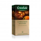 Чай черный Greenfield "Christmas Mystery" (Таинство Рождества), с корицей, 25 пак. по 1,5г, ш/к04346