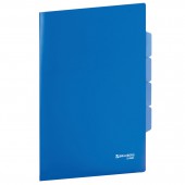 Папка-уголок 3 отделения, жесткая, Brauberg, синяя, 0,15мм Папка-уголок 3 отделения, жесткая, Brauberg, синяя, 0,15мм