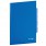 Папка-уголок 3 отделения, жесткая, Brauberg, синяя, 0,15мм