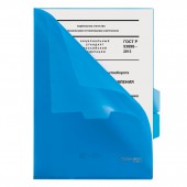 Папка-уголок 3 отделения, жесткая, Brauberg, синяя, 0,15мм Папка-уголок 3 отделения, жесткая, Brauberg, синяя, 0,15мм