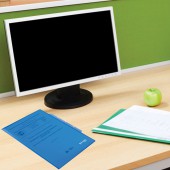 Папка-уголок 3 отделения, жесткая, Brauberg, синяя, 0,15мм Папка-уголок 3 отделения, жесткая, Brauberg, синяя, 0,15мм