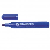 Маркер перманентный нестираемый Brauberg "Classic", круглый након., 3 мм Маркер перманентный нестираемый Brauberg "Classic", круглый након., 3 мм