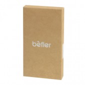 Футляр для ключей Befler "Classic" натур. кожа, на молнии, 55x135мм, черный, KL.8.-1, ш/к-70012