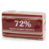 Мыло хозяйственное, 200г, 72%, Меридиан, в упаковке, ш/к 90084
