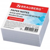 Блок для записей Brauberg проклеенный, куб 8*8*4, белый Блок для записей Brauberg проклеенный, куб 8*8*4, белый