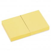 Липкие блоки 38*51 мм 2*100л., Brauberg желтый, 122688