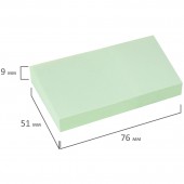 Липкие блоки 76*51 мм 100л., Brauberg зеленый