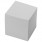Блок для записей Brauberg в подставке прозрачной, куб 9*9*9, белый