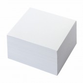 Блок для записей Brauberg в подставке прозрачной, куб 9*9*5, белый