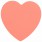 Липкие блоки фигурный Brauberg сердце 50л., розовый, европодвес