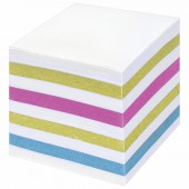 Блок для записей Staff непроклеенный, куб 9*9*9, цветной