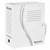 Папка с завязками Brauberg, 150 мм, 2 х/б завязки, белый, до 1400л. Папка с завязками Brauberg, 150 мм, 2 х/б завязки, белый, до 1400л.