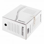 Папка с завязками Brauberg, 150 мм, 2 х/б завязки, белый, до 1400л. Папка с завязками Brauberg, 150 мм, 2 х/б завязки, белый, до 1400л.