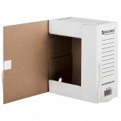 Папка с завязками Brauberg, 150 мм, 2 х/б завязки, белый, до 1400л. Папка с завязками Brauberg, 150 мм, 2 х/б завязки, белый, до 1400л.