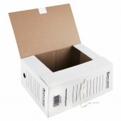 Папка с завязками Brauberg, 150 мм, 2 х/б завязки, белый, до 1400л. Папка с завязками Brauberg, 150 мм, 2 х/б завязки, белый, до 1400л.