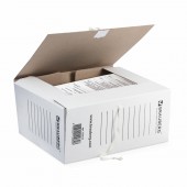 Папка с завязками Brauberg, 150 мм, 2 х/б завязки, белый, до 1400л. Папка с завязками Brauberg, 150 мм, 2 х/б завязки, белый, до 1400л.