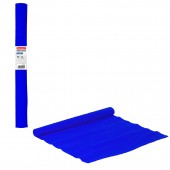 Цветная бумага Крепированная Brauberg, плотная, растяжение до 45%, 32г/м,рулон,синяя,50*250см