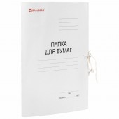 Папка на завязках, 320 г/м2, Brauberg, картон мелованный, до 200л Папка на завязках, 320 г/м2, Brauberg, картон мелованный, до 200л