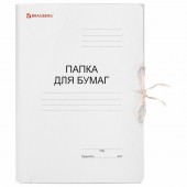 Папка на завязках, 320 г/м2, Brauberg, картон мелованный, до 200л Папка на завязках, 320 г/м2, Brauberg, картон мелованный, до 200л