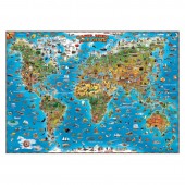 Настенная карта мира для детей 1,37Х0,97 978-1-905502-70-7