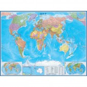 Настенная карта Мир 1,6х1,2м 1:22млн политическая