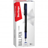 Ручка шариковая Berlingo "I-10 Nero", 0,4мм, синяя, ст.12