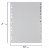 Разделитель пластиковый Офисмаг А4, 12 листов, Январь-Декабрь, оглавление, Серый, Россия Разделитель пластиковый Офисмаг А4, 12 листов, Январь-Декабрь, оглавление, Серый, Россия