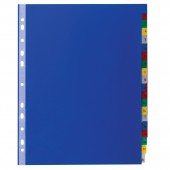 Разделитель пластиковый Brauberg А4, 20 листов, цифровой 1-20, оглавление, Цветной, Россия